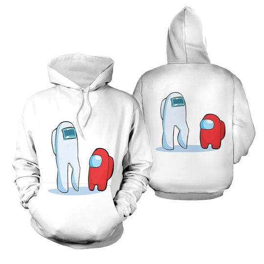 Discover Imposter Hoodie 3D Printed crewmate Sweatshirt Game Merch Pullover for Boy and Girls