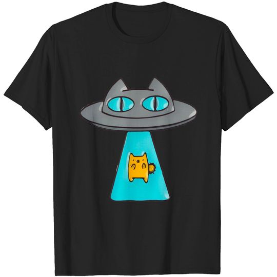 Discover UFO Cat Abduction - Ufo - T-Shirt