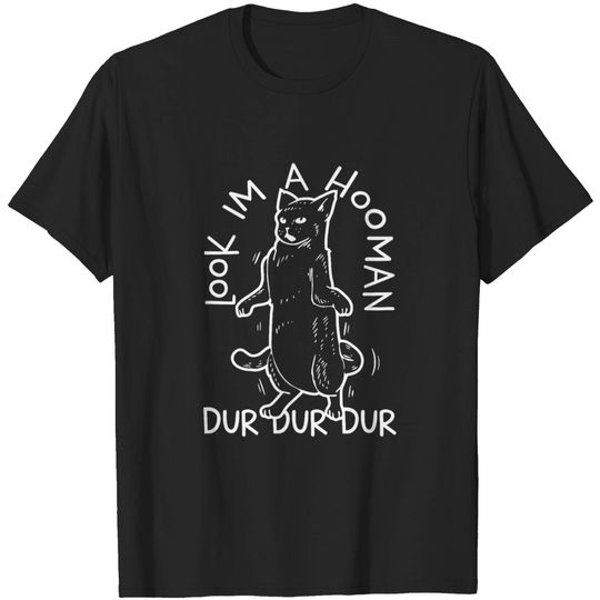Discover LOOK I'M A HOOMAN FUNNY CAT T-Shirt