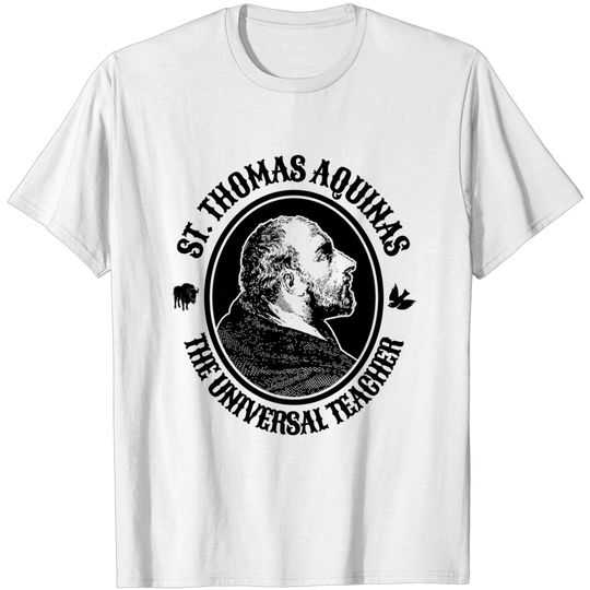 Discover Thomas Aquinas Shirt Catholic Saint T-Shirt