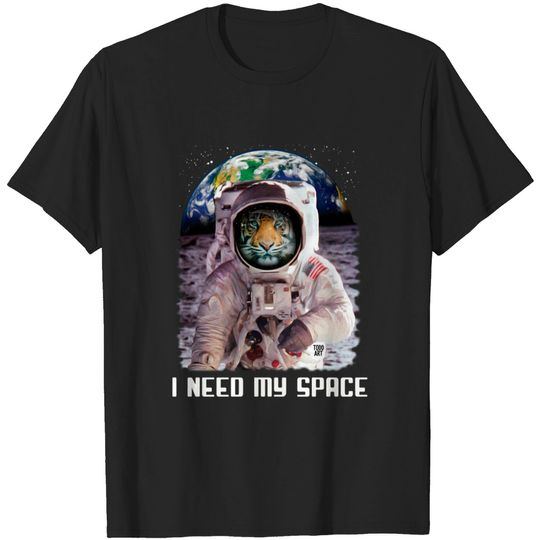Discover I NEED SPACE TIGER - Tiger - T-Shirt