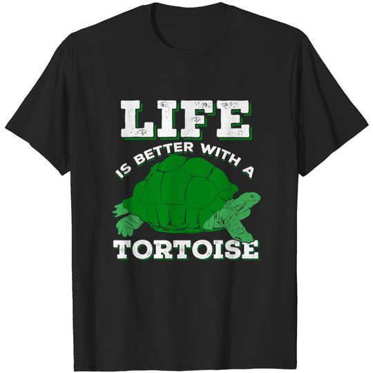 Discover Life Is Better With A Tortoise Animal Keeper Gift - Tortoise - T-Shirt