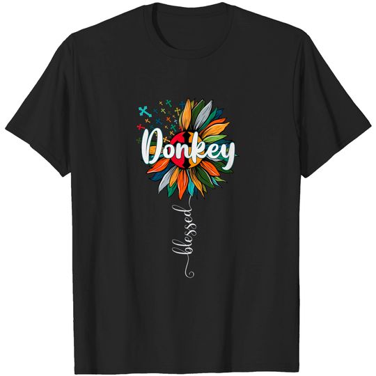 Discover Blessed Donkey - Donkey - T-Shirt