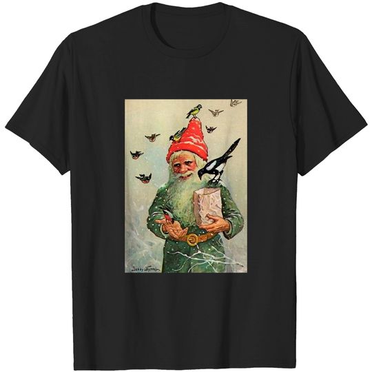 Discover “A Bag of Birdseed” by Jenny Nystrom - Winter Feeding Birds Seeds Brown Bag - T-Shirt