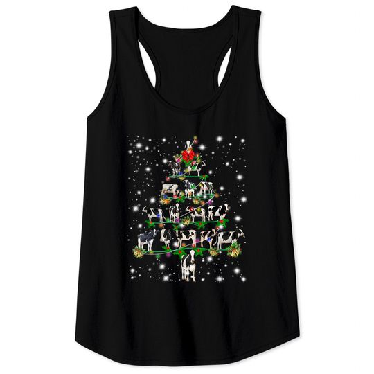 Discover Cows Christmas Tree Ornament Decor Costume Gifts Tank Tops