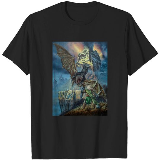 Discover Eowyn Faces the Witchking - Tolkien - T-Shirt
