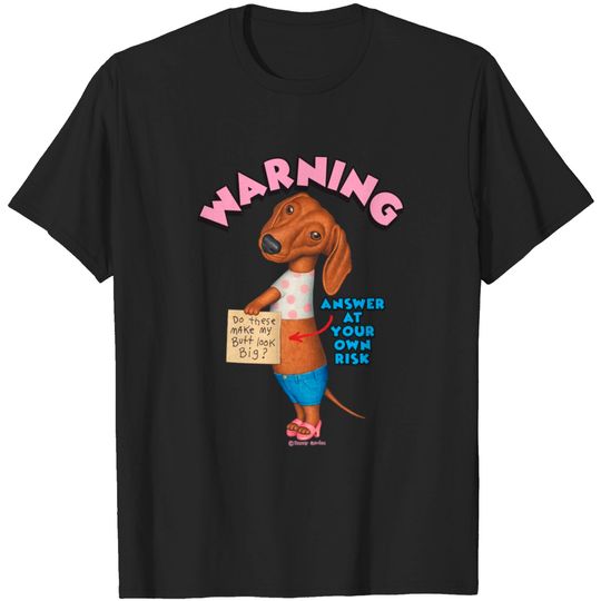Discover Dachshund wearing Tight Shorts - Dachshund Lover - T-Shirt