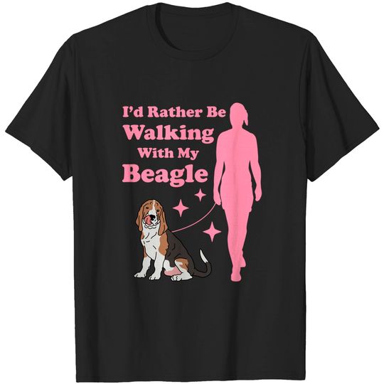 Discover Beagle Dog Owner Walking with My Beagle Shirt