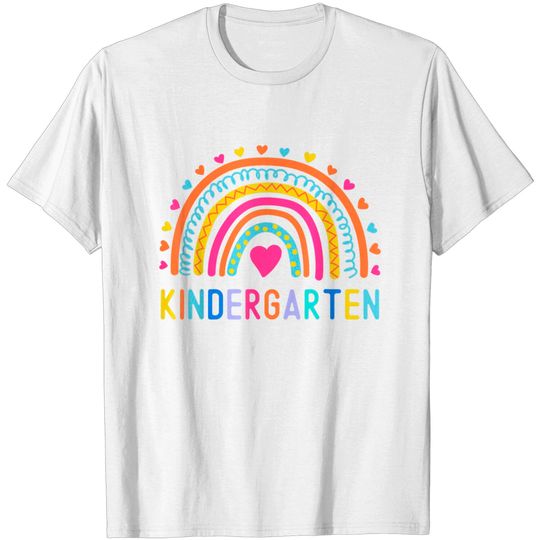 Discover Kindergarten Rainbow Girls Kids Teacher Team Kinder Squad T-Shirt