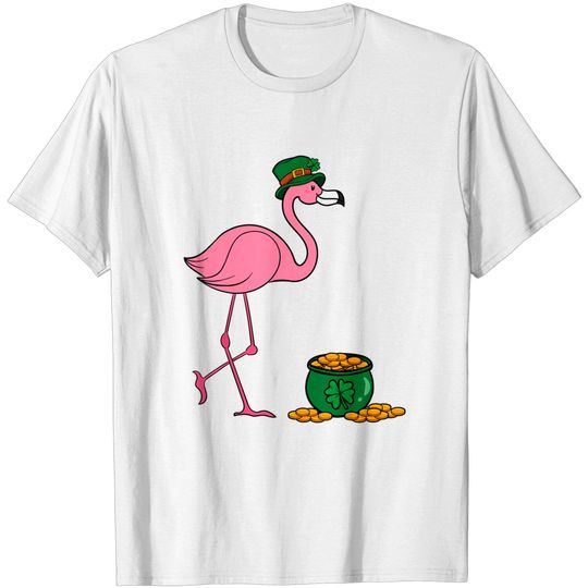 Discover Flamingo Pot Luck St. Patrick's T-Shirt