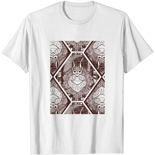 Discover Moon Bunny Seamless Surface Pattern - Bunny - T-Shirt