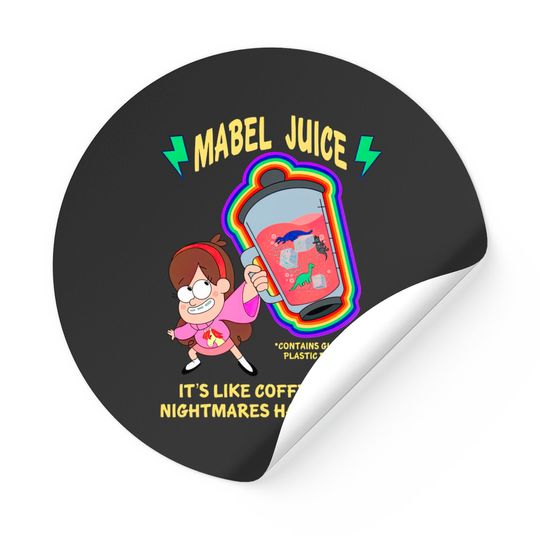 Discover Mabel Juicing - Gravity Falls - Stickers
