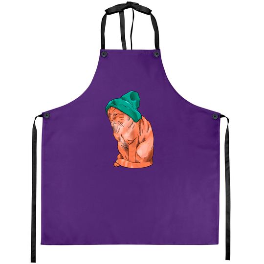 Discover Cat with Beanie - Cat With Hat - Aprons
