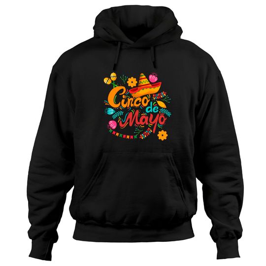 Discover Cinco De Mayo Funny Hand Print Mexican Hat Cool May 5th Pullover Hoodie