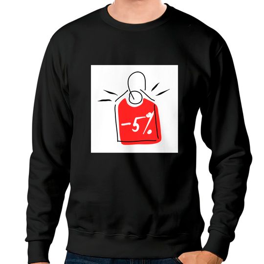 Discover Discount 5%. Promotion, bonus, gift, marketing, advertising. - Discount - Sweatshirts