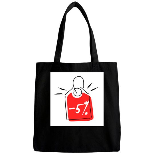 Discover Discount 5%. Promotion, bonus, gift, marketing, advertising. - Discount - Bags