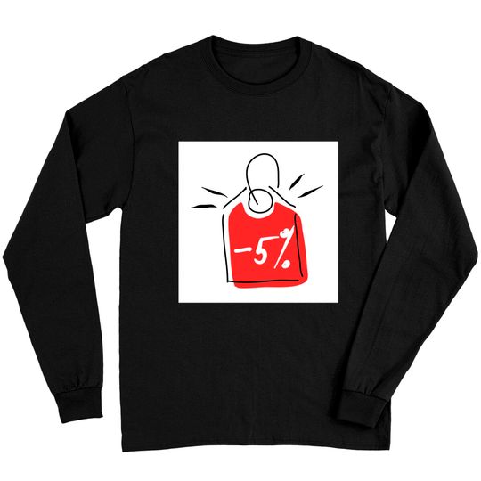 Discover Discount 5%. Promotion, bonus, gift, marketing, advertising. - Discount - Long Sleeves