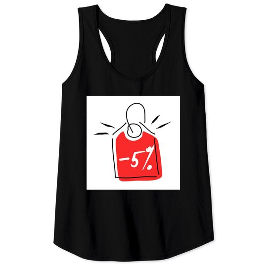Discover Discount 5%. Promotion, bonus, gift, marketing, advertising. - Discount - Tank Tops