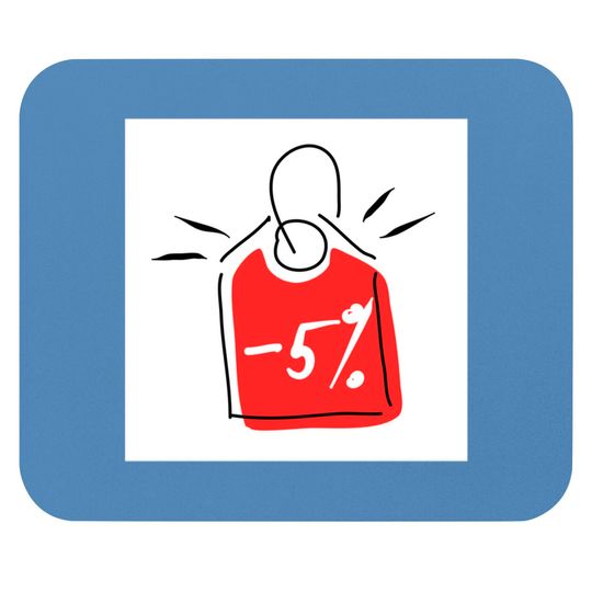 Discover Discount 5%. Promotion, bonus, gift, marketing, advertising. - Discount - Mouse Pads