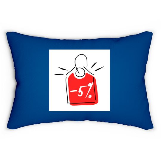 Discover Discount 5%. Promotion, bonus, gift, marketing, advertising. - Discount - Lumbar Pillows