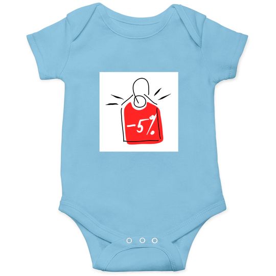 Discover Discount 5%. Promotion, bonus, gift, marketing, advertising. - Discount - Onesies