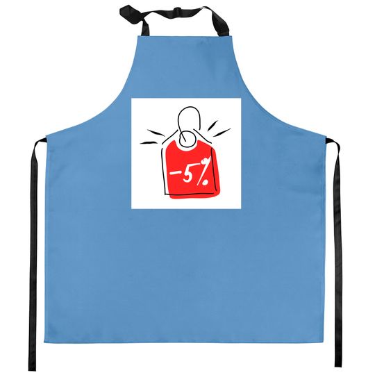 Discover Discount 5%. Promotion, bonus, gift, marketing, advertising. - Discount - Kitchen Aprons