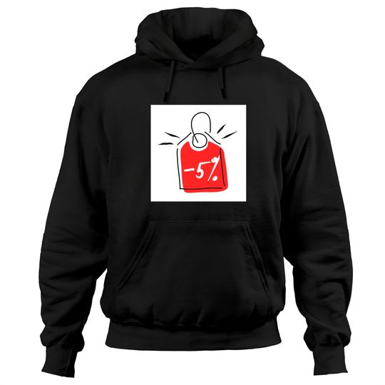 Discover Discount 5%. Promotion, bonus, gift, marketing, advertising. - Discount - Hoodies