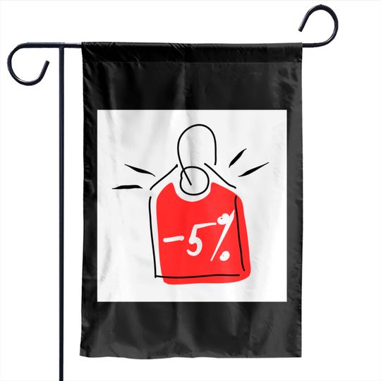 Discover Discount 5%. Promotion, bonus, gift, marketing, advertising. - Discount - Garden Flags