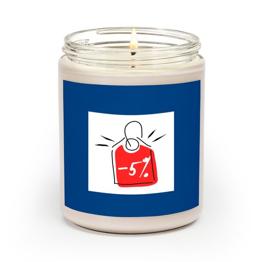 Discover Discount 5%. Promotion, bonus, gift, marketing, advertising. - Discount - Scented Candles
