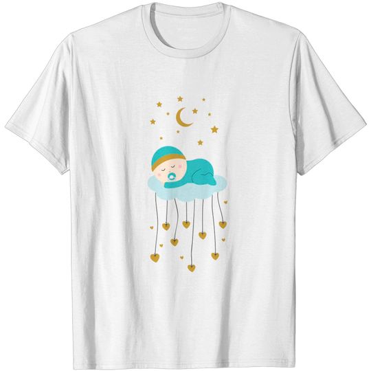 Discover Baby boy and stars - Baby Boy - T-Shirt