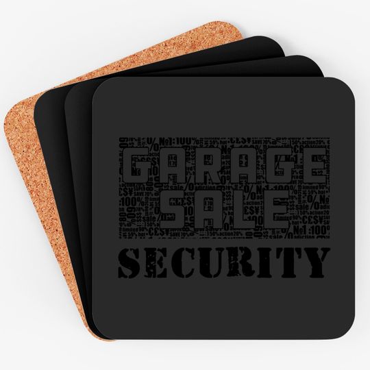Discover Garage Sale Security - Yard Sale Gift - Coasters