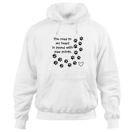 Discover paw prints and heart Hoodies