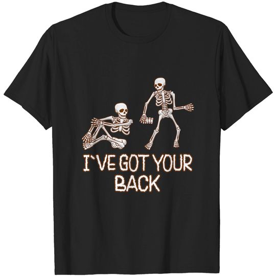 Discover I`ve Got Your Back Halloween Skeleton Skull Costume T-Shirt