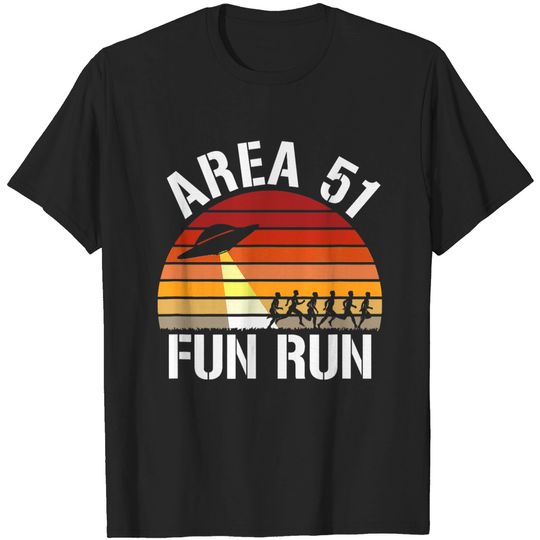 Discover Area 51 Run T-Shirt I Aliens UFO Roswell Alien T-Shirt