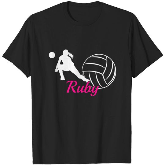 Discover Ruby Name Gift Volleyball T-Shirt