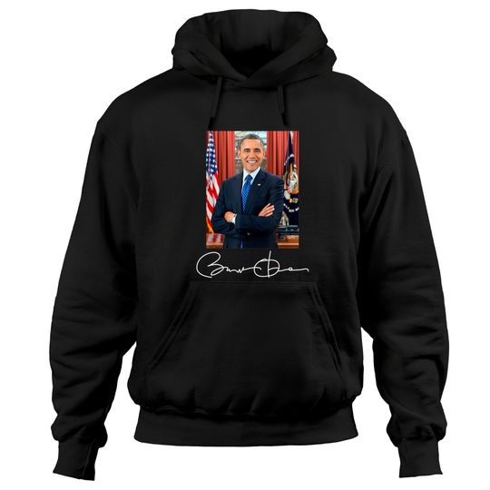 Discover Barack Obama Signature and Portrait Hoodies