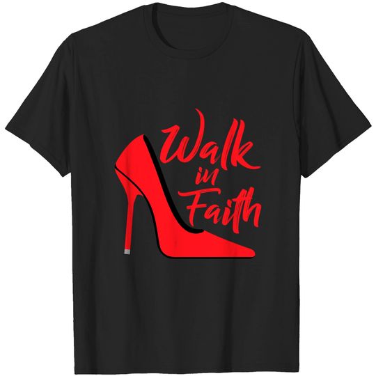 Discover Womens Walk In Faith Based Apparel Plus Size Christian Believer T Shirt