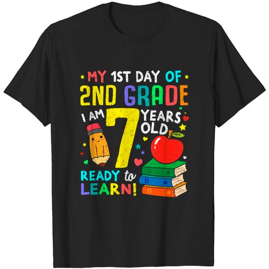 Discover 2nd Grade Back to First Day of School Shirt Boys Girl Gift - 2nd Grade - T-Shirt