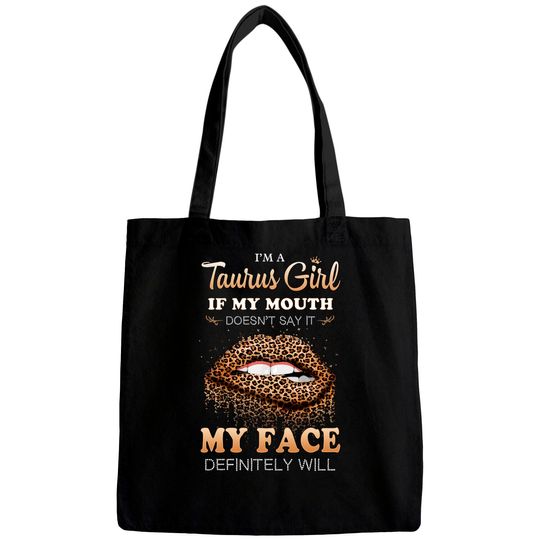 Discover I'm A Taurus Girl Funny Leopard Printed Birthday Bags