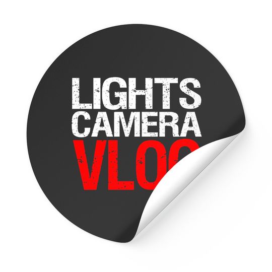 Discover Vlogger Sticker - Lights Camera Vlog - Vlog - Stickers