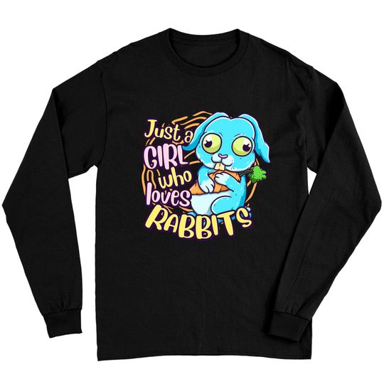 Discover Just A Girl Who loves Rabbits Long Sleeve T-Shirt