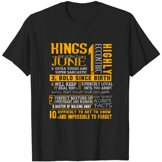 Discover Kings are Born In June T-Shirt