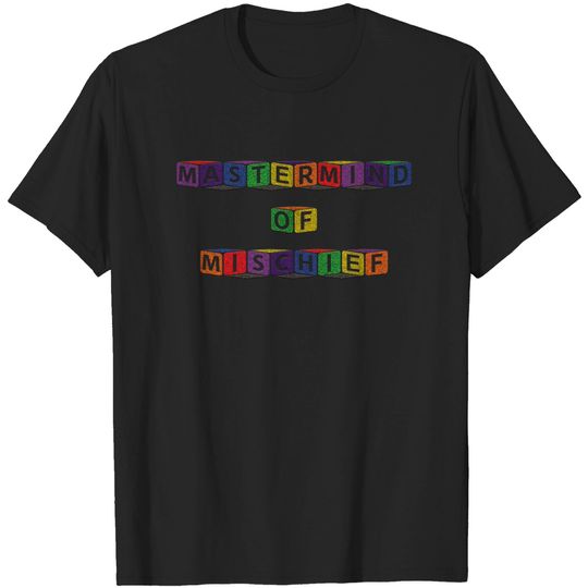 Discover Mastermind Of Mischief - Sparkly Funny Kids - Kids Funny - T-Shirt