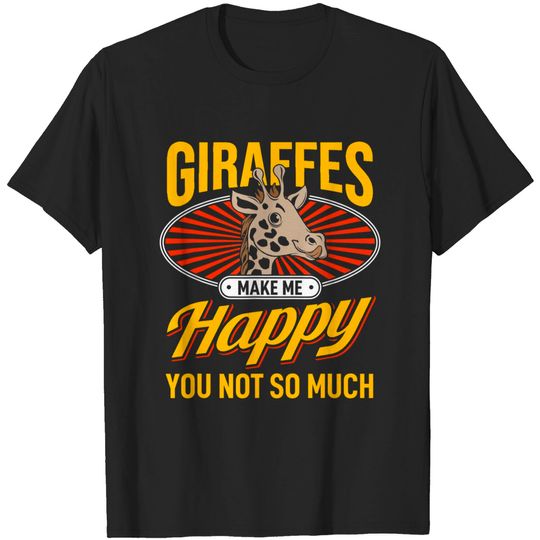 Discover Giraffes Make Me Happy - Giraffe Lover Gift T-Shirt