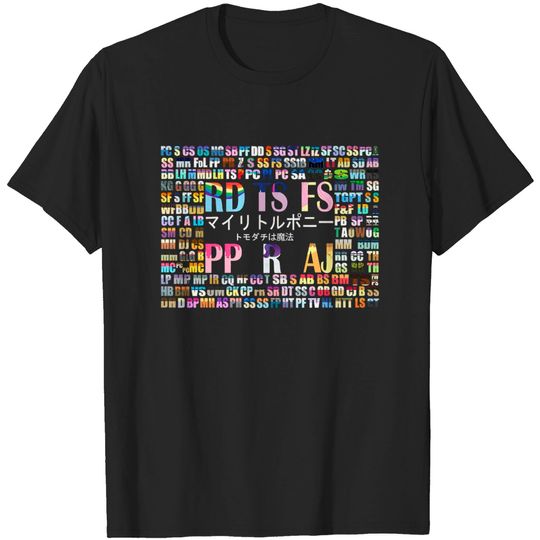 Discover My Little Pony Initials (Seasons 1-5) - Smooze - T-Shirt
