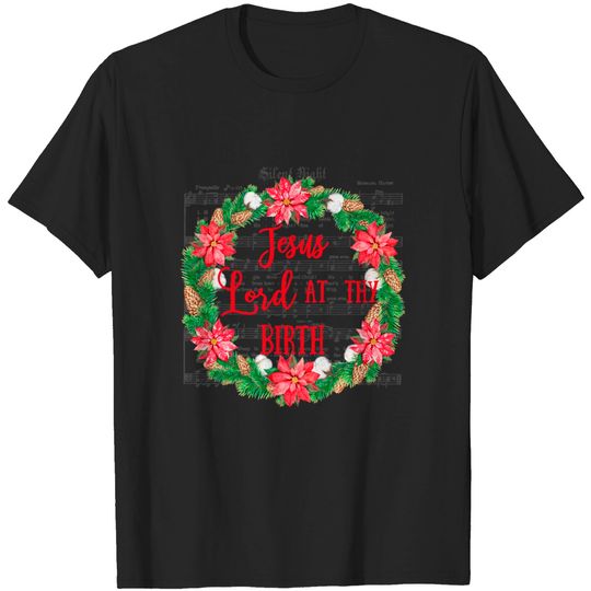 Discover Silent Night Sheet Music Christmas Wreath - Silent Night - T-Shirt