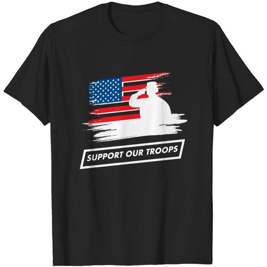 Discover USA Flag Support Our Troops America - Support Our Troops - T-Shirt