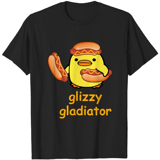 Discover Glizzy Gladiator T-Shirt Glizzy Gladiator Duck Hotdog Meme