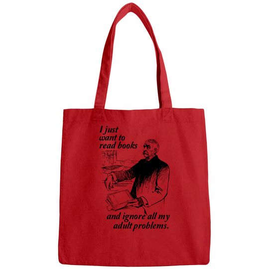 Discover I Just Want To Read Graphic for Bookworm Readers Bags