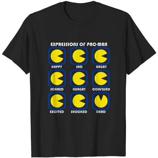 Discover The Expressions of Pac-Man - Pac Man - T-Shirt